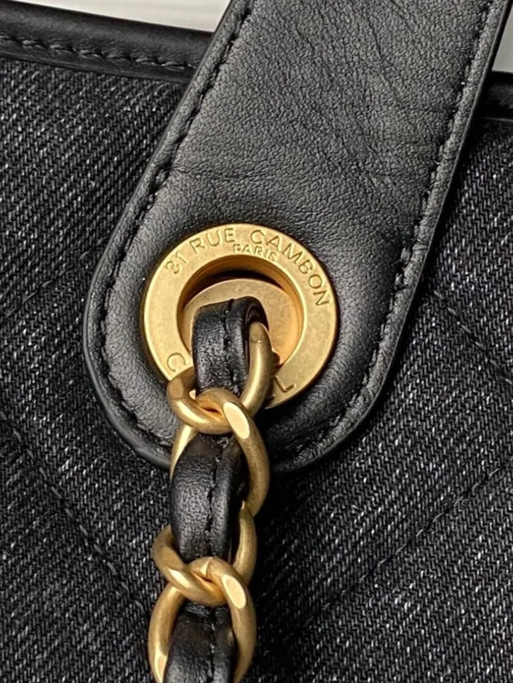 Chanel 26C Denim Shopping Bag
